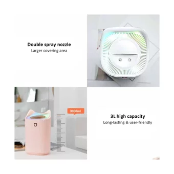 Buyfun Dc5 V4 W 4 W 3000 ml Işıklı İyonizerli Şarjlı Soğuk Buhar Makinesi