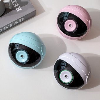 Buyfun Müzik Ruhu 2 W 350 ml Işıklı İyonizerli Taşınabilir Şarjlı Mini Soğuk Buhar Makinesi Mavi
