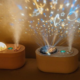 Ally Double Spray Led Işıklı 1000 ml Işıklı İyonizerli Şarjlı Sıcak-Soğuk Buhar Makinesi Beyaz