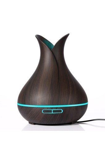 Blic Htj-2003a 5 W 550 ml 20 dB Aromaterapi Işıklı İyonizerli Taşınabilir Mini Soğuk Buhar Makinesi Koyu Kahverengi