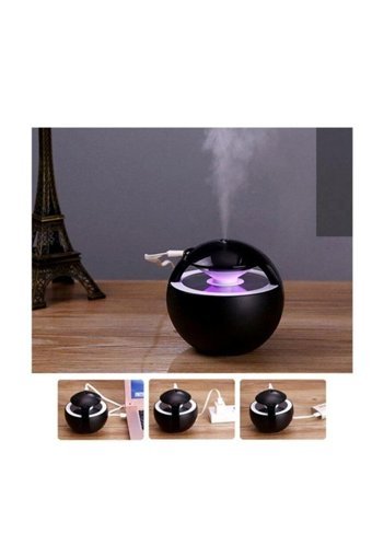 Ateştech Led Işıklı Difüzör 450 ml Aromaterapi Işıklı İyonizerli Taşınabilir Şarjlı Mini Soğuk Buhar Makinesi