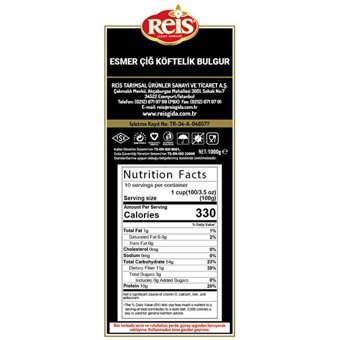 Reıs Esmer Çiğ Köftelik Bulgur 1 kg
