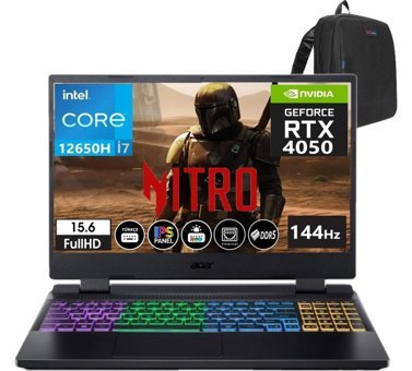 Acer Nitro 5 AN515-58 NHQLZEY00B05 Harici GeForce RTX 4050 Intel Core i7 12650H 24 GB DDR5 Ram 2 TB SSD 15.6 inç Full HD Windows 11 Pro Oyuncu Laptop