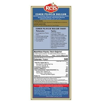 Reıs Esmer İri Pilavlık Bulgur 1 kg