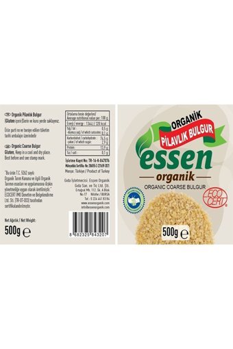 Essen Organik Pilavlık Bulgur 500 gr