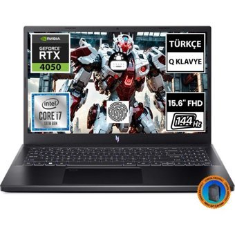 Acer Nitro 5 15 ANV15-51 NH.QNBEY.005A1 Harici GeForce RTX 4050 Intel Core i7 13620H 8 GB Ram 1 TB SSD 15.6 inç Full HD FreeDos Oyuncu Laptop