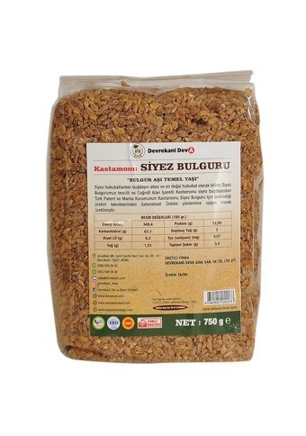 Devrekani Deva Kastomonu Siyez Pilavlık Bulgur 750 gr