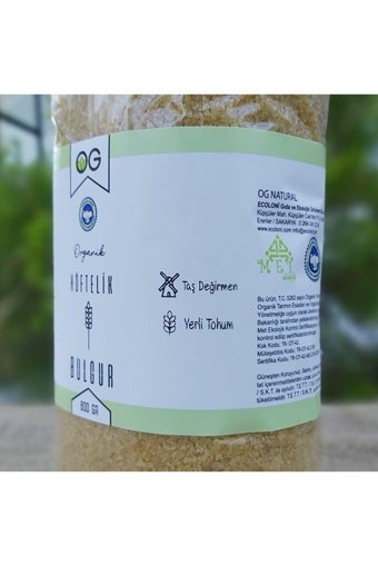 Og Natural Organik Sertifikalı Köftelik Bulgur 800 gr