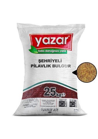Yazar Şehriyeli Pilavlık Bulgur 25 kg