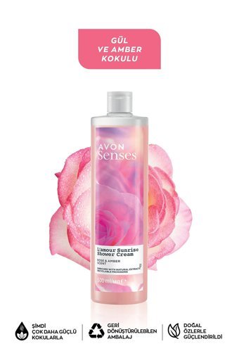 Avon Senses Gül Amber Aromalı Duş Jeli 500 ml