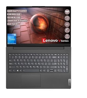 Lenovo V15 Gen 2 ITL 82KB00CBTX Dahili Intel Iris Xe Graphics Intel Core i7 1165G7 8 GB Ram 512 GB SSD 15.6 inç Full HD FreeDos Laptop