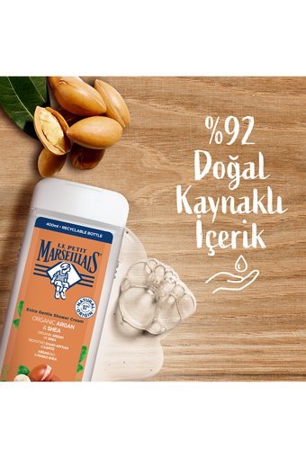 Le Petit Marseillais Argan Yağı Shea Aromalı Nemlendirici Duş Jeli 400 ml