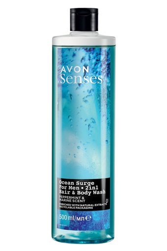 Avon Senses Nane Deniz Su Meyveleri Misk Gül Amber Aromalı Duş Jeli 3x500 ml