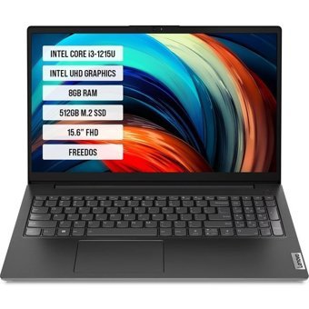 Lenovo V15 Gen 3 IAP 82TT00QNTX Dahili Intel UHD Graphics Intel Core i3 1215U 8 GB Ram 512 GB SSD 15.6 inç Full HD FreeDos Laptop