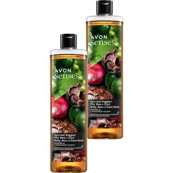Avon Senses Baharatlı Biber Kakule Aromalı Duş Jeli 2x500 ml