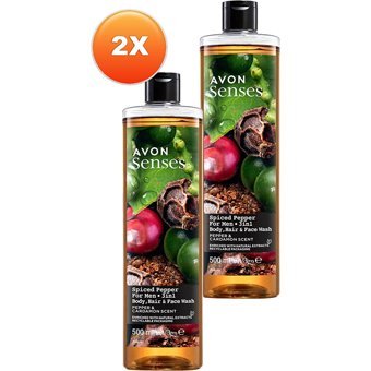 Avon Senses Baharatlı Biber Kakule Aromalı Duş Jeli 2x500 ml
