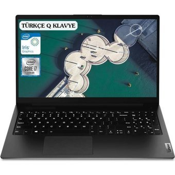 Lenovo V15 82KB00CCTX08 Dahili Intel Iris Xe Graphics Intel Core i7 1165G7 8 GB Ram 512 GB SSD 15.6 inç Full HD Windows 10 Pro Laptop