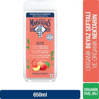 Le Petit Marseillais Beyaz Şeftalili Nektarin Aromalı Nemlendirici Duş Jeli 650 ml