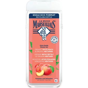 Le Petit Marseillais Beyaz Şeftalili Nektarin Aromalı Nemlendirici Duş Jeli 650 ml