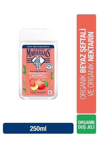 Le Petit Marseillais Beyaz Şeftalili Nektarin Aromalı Nemlendirici Duş Jeli 250 ml
