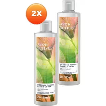 Avon Senses Elma Müge Çiçeği Aromalı Duş Jeli 2x250 ml