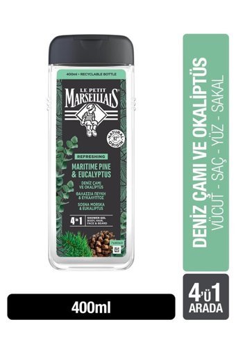 Le Petit Marseillais Refreshing Deniz Çamı Okaliptus Aromalı Nemlendirici Duş Jeli 400 ml