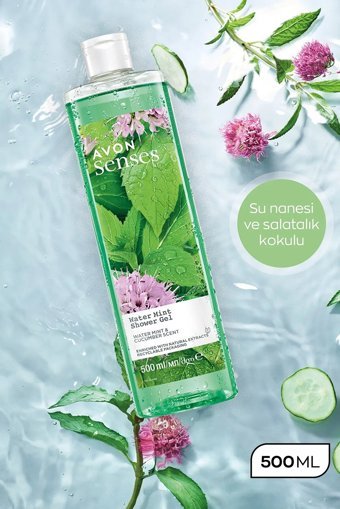 Avon Senses Su Nanesi Salatalık Aromalı Duş Jeli 500 ml