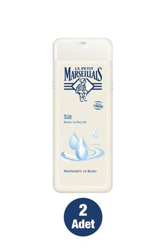 Le Petit Marseillais Süt Aromalı Nemlendirici Duş Jeli 2x400 ml
