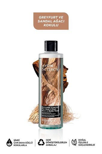 Avon Senses Greyfurt Sedir Aromalı Duş Jeli 250 ml