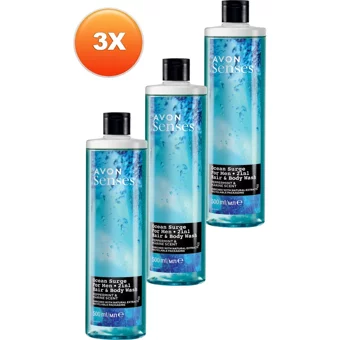 Avon Senses Nane Aromalı Duş Jeli 3x500 ml