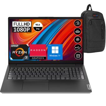 Lenovo V15 ABA Gen 3 82TV004LTXP06 Dahili AMD Radeon RX Vega 8 AMD Ryzen 7 5825U 16 GB Ram 512 GB SSD 15.6 inç Full HD Windows 11 Pro Laptop + Zetta Çanta