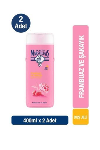 Le Petit Marseillais Frambuaz Şakayık Aromalı Nemlendirici Duş Jeli 2x400 ml