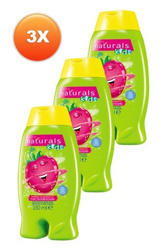 Avon Naturals Çilekli Aromalı Duş Jeli 3x250 ml