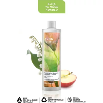 Avon Senses Elma Müge Çiçeği Aromalı Duş Jeli 1000 ml