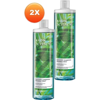 Avon Senses Su Meyveleri Misk Aromalı Duş Jeli 2x500 ml