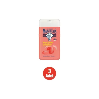 Le Petit Marseillais Beyaz Şeftalili Nektarin Aromalı Nemlendirici Duş Jeli 3x250 ml