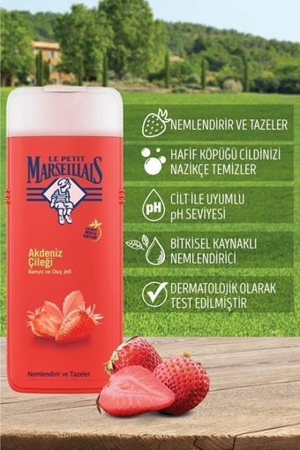 Le Petit Marseillais Akdeniz Çileği Aromalı Nemlendirici Duş Jeli 3x400 ml