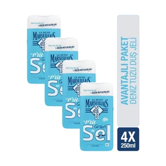 Le Petit Marseillais Deniz Tuzu Aromalı Nemlendirici Duş Jeli 4x250 ml
