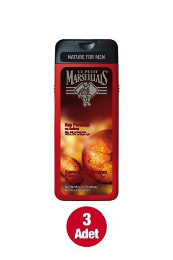 Le Petit Marseillais Nature For Men Kan Portakalı Safran Aromalı Nemlendirici Duş Jeli 3x400 ml