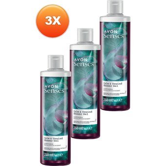 Avon Senses Kafur Okaliptüs Aromalı Duş Jeli 3x250 ml