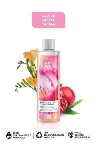 Avon Senses Freşya Nar Aromalı Duş Jeli 250 ml