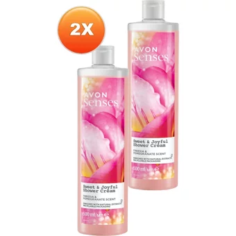 Avon Senses Freşya Nar Aromalı Duş Jeli 2x500 ml