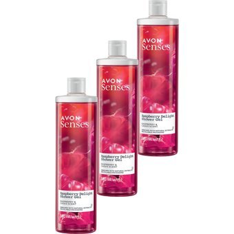 Avon Senses Ahududu Frenk Üzümü Aromalı Duş Jeli 3x500 ml