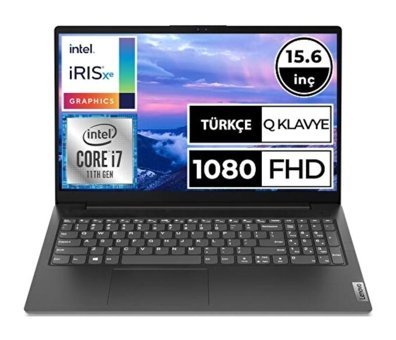 Lenovo V15 Gen 2 ITL 82KB00CBTXM2 Dahili Intel Iris Xe Graphics Intel Core i7 1165G7 8 GB Ram 512 GB SSD 15.6 inç Full HD Windows 11 Pro Laptop