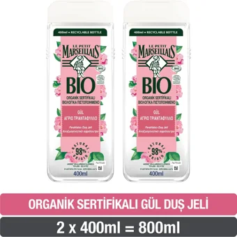 Le Petit Marseillais Gül Aromalı Nemlendirici Duş Jeli 2x400 ml