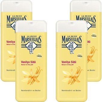 Le Petit Marseillais Vanilyalı Sütü Aromalı Nemlendirici Duş Jeli 4x400 ml