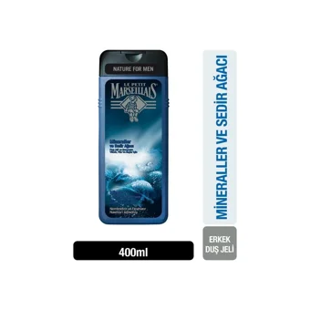 Le Petit Marseillais Nature For Men Mineraller Sedir Ağacı Aromalı Nemlendirici Duş Jeli 2x400 ml