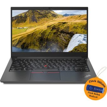 Lenovo E14 20TA0050TX ZI707 Dahili Intel Iris Xe Graphics Intel Core i7 1165G7 16 GB Ram 512 GB SSD 14 inç Full HD Windows 11 Home Laptop + Zitek 16 GB Flash Bellek
