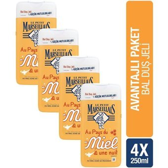 Le Petit Marseillais Bal Aromalı Nemlendirici Duş Jeli 4x250 ml