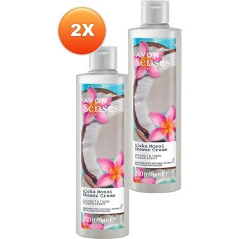 Avon Senses Zambak Hindistan Cevizi Aromalı Duş Jeli 2x250 ml
